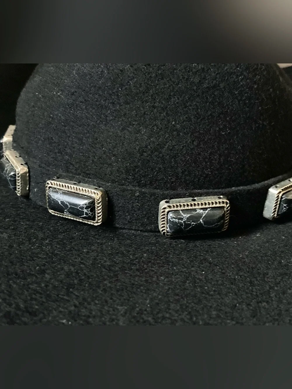 NWT 12th Tribe McGraw True Black Onyx & Wool Cowboy Hat Western OS 55cm
